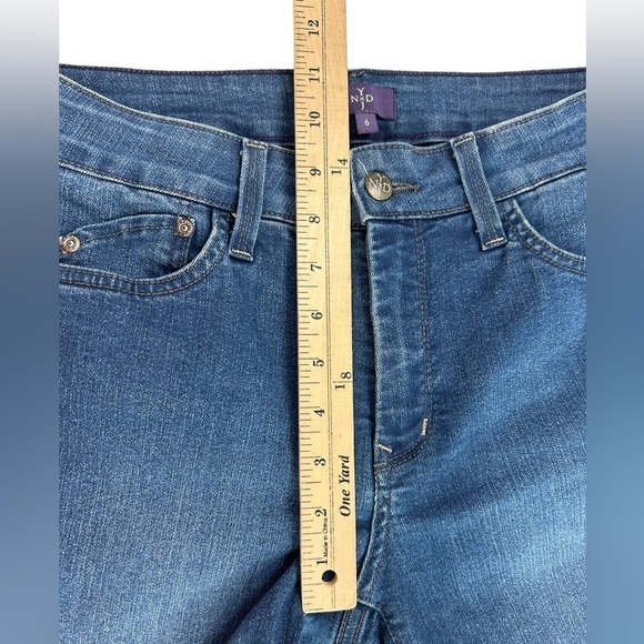 NYDJ Not Your Daughters Jeans Lift Tuck Technology Skinny Blue Jeans Women SZ 6 - Picture 13 of 15